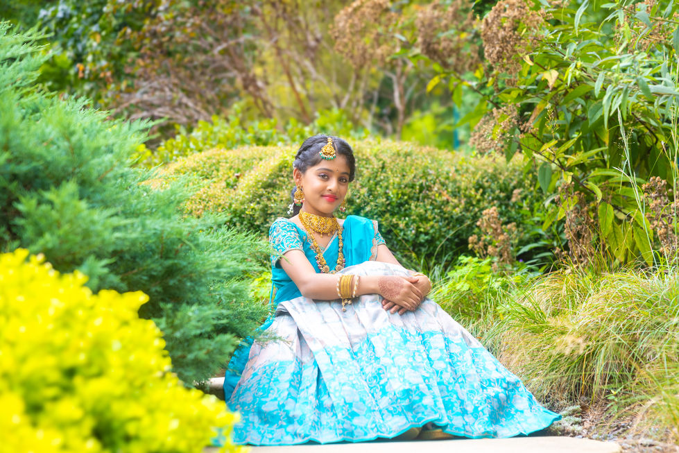 Best photography in Chennai for half saree ceremony celebrations – Lens Flare Studios (LFS)