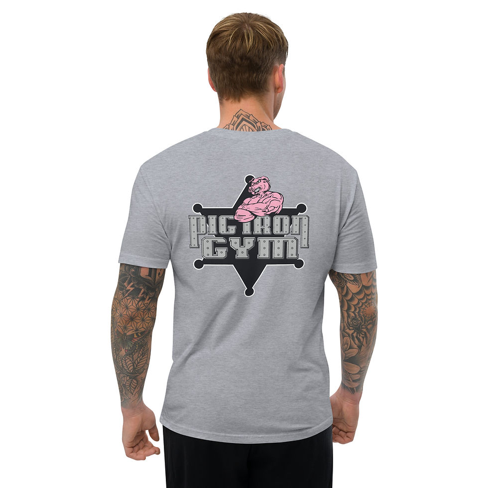 Thumbnail: Fitted Short Sleeve T-shirt (STAR PIG LOGO)