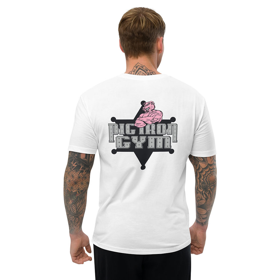 Thumbnail: Fitted Short Sleeve T-shirt (STAR PIG LOGO)