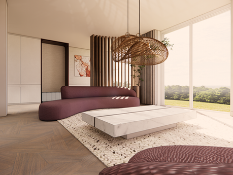 Interieurontwerp woonkamer nieuwbouwwoning