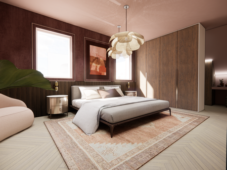 Master bedroom met maatwerk kast