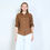 Thumbnail: Relaxed Linen Button-Down Blouse