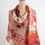 Thumbnail: Flora Silk-Feel Statement Scarf