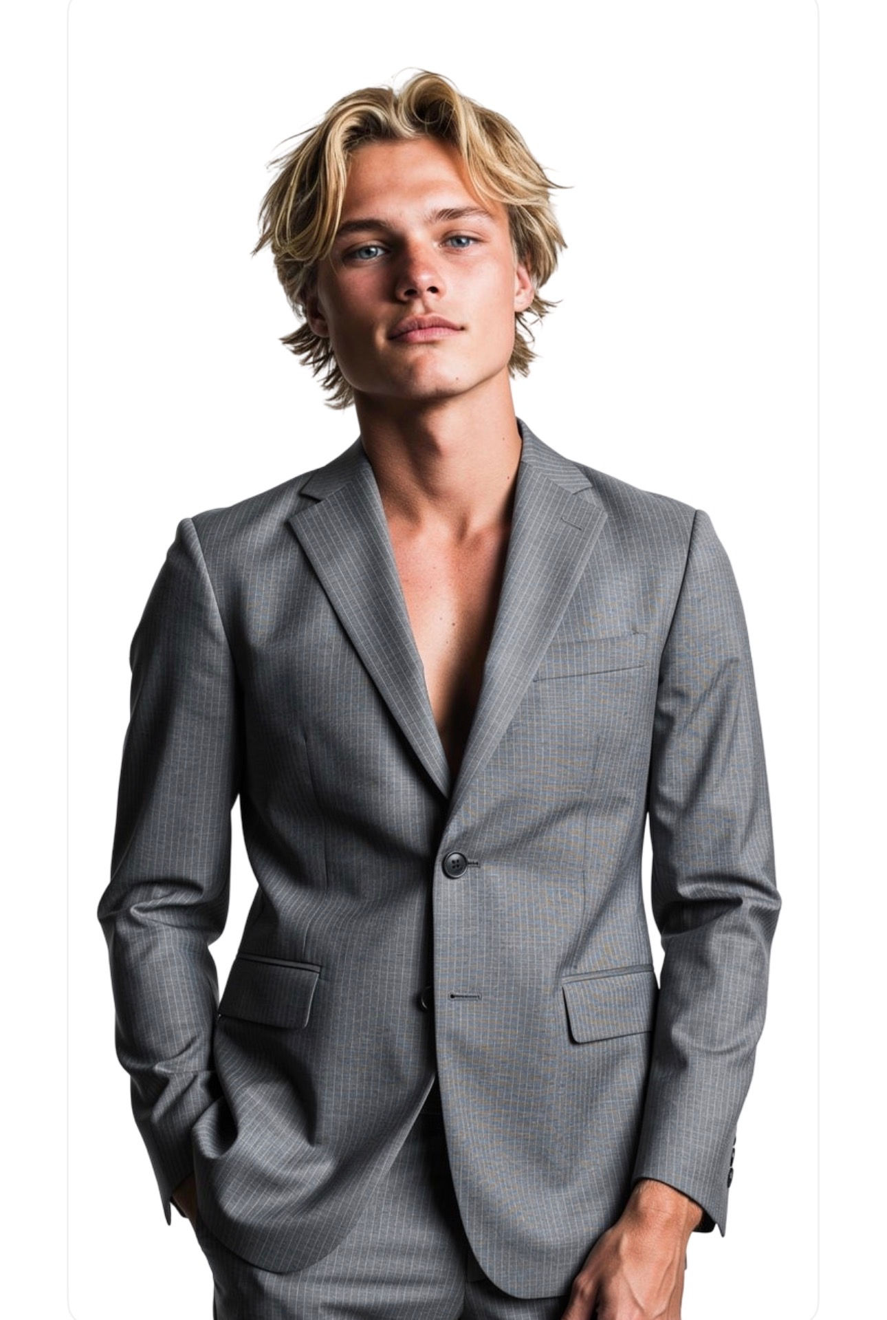 CADINI Two-Piece Lightweight Wool Suit