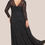 Thumbnail: A-Line Long Sleeve Maxi Dress