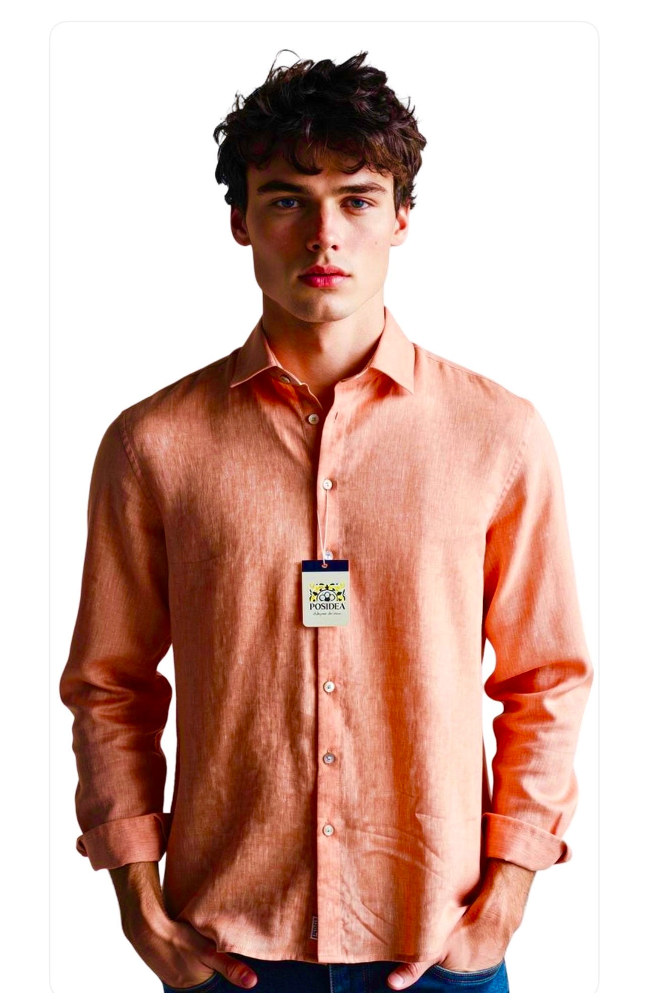 POSIDEA 100% Italian Linen Shirt