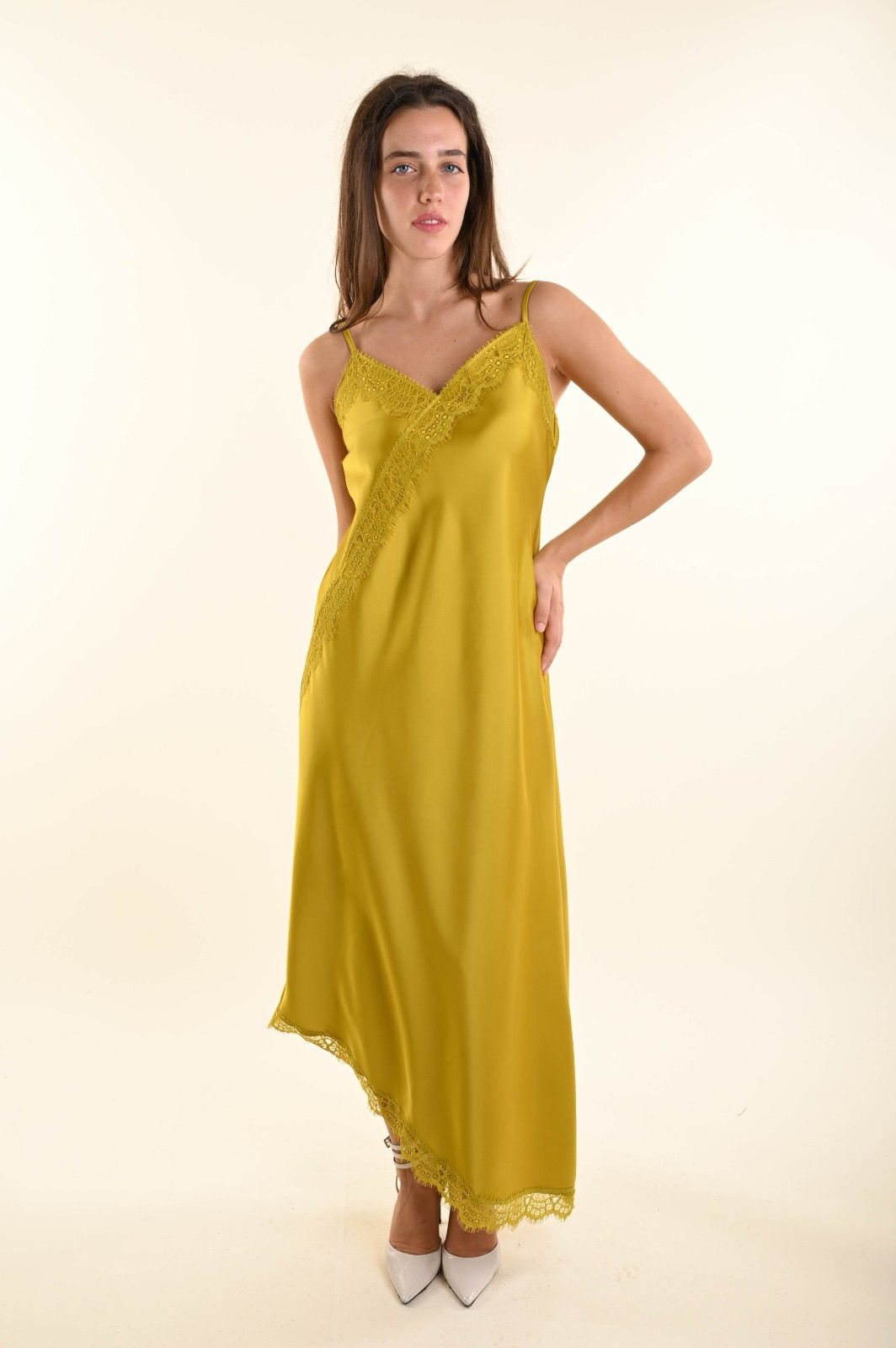 Silk Lace Slip Dress