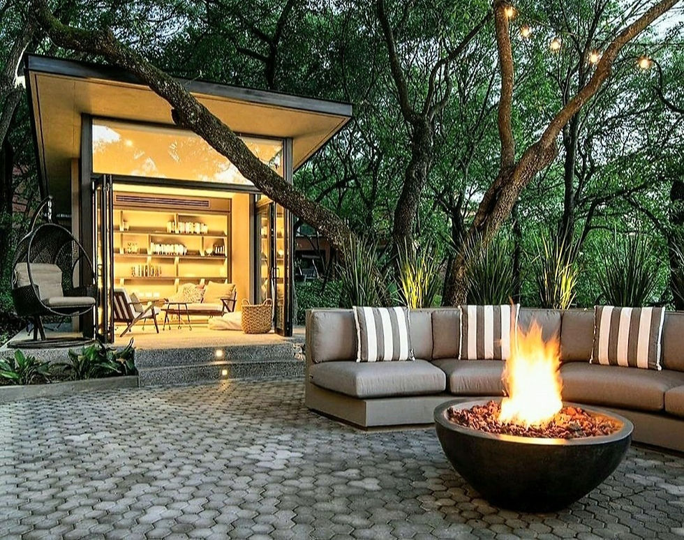 Thumbnail: 36" CIRCUM solid concrete fire bowl
