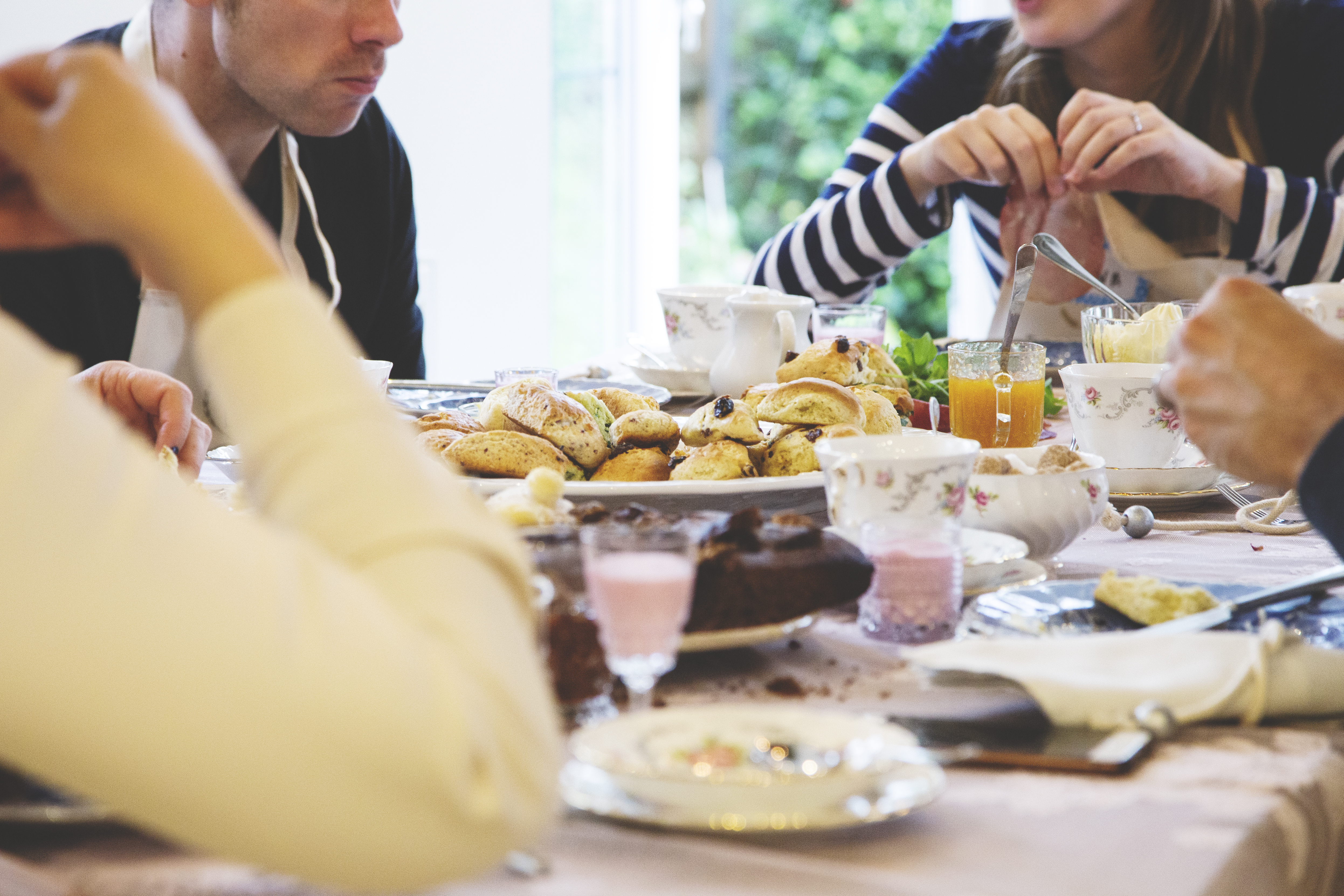 Homemade scones and jams