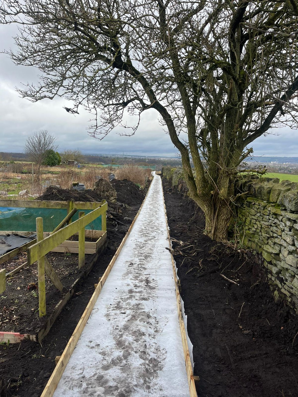 allotment footpath stainland parish council (2)