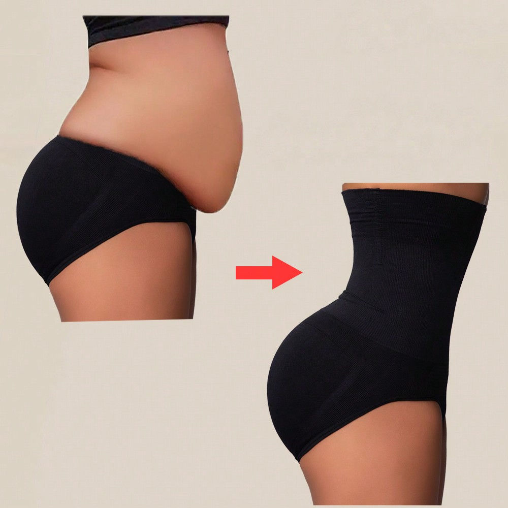 CINTA MODELADORA SEM COSTURA E DE CINTURA ALTA — CONTROLE ABDOMINAl