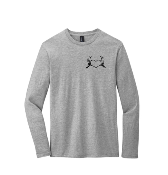 Thumbnail: Men's Left Chest Skeleton Heart Long Sleeve