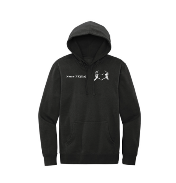Thumbnail: Midweight Custom Skeleton Heart Hoodie