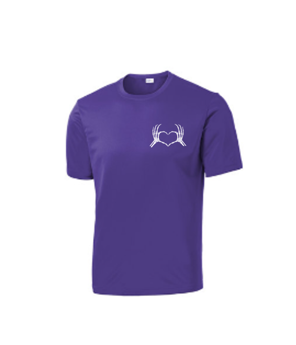 Thumbnail: Performance Men's Left Chest Skeleton Heart Tee