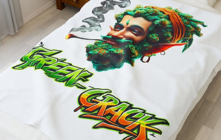 4.20 Apparel Strains Green Crack Velveteen Plush Blanket