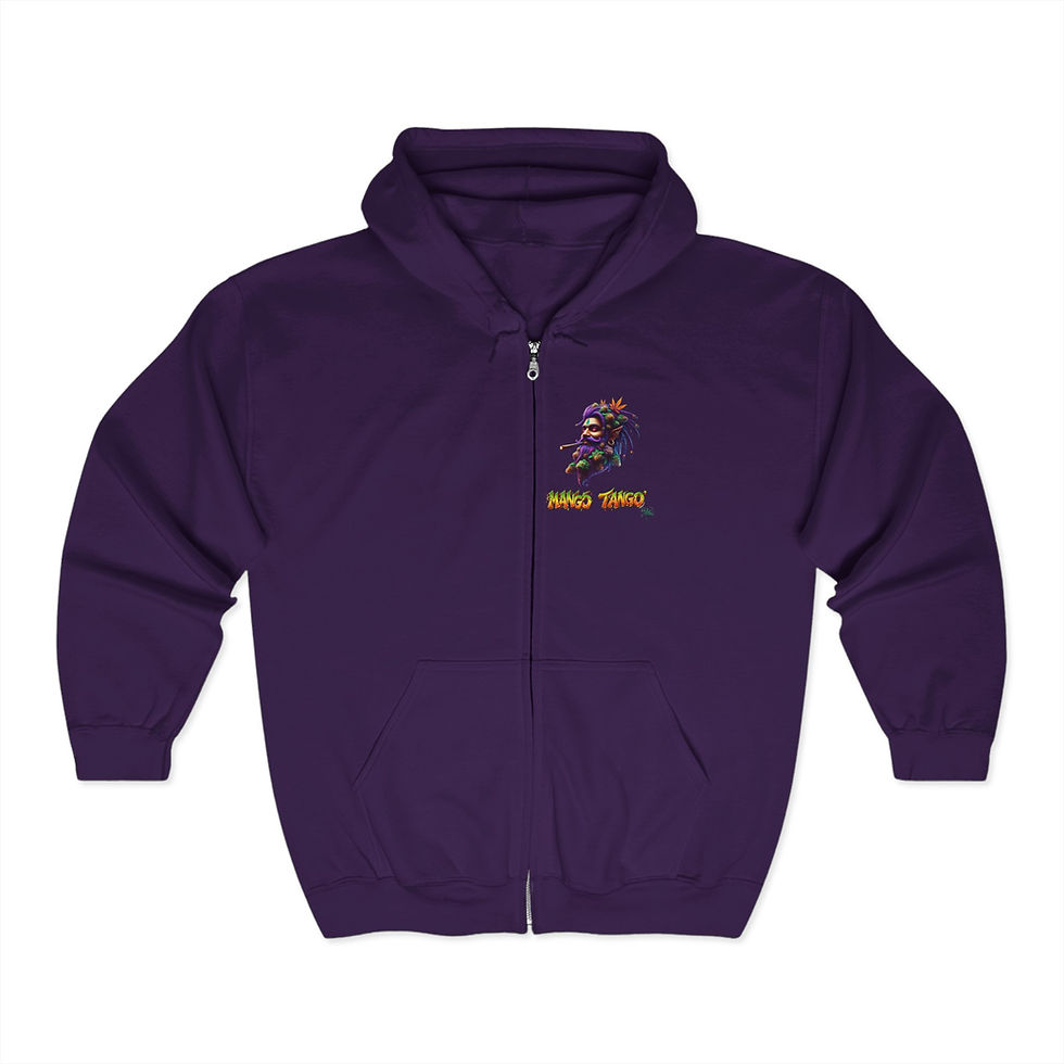 Thumbnail: 4.20 Apparel Strains Mango Tango Full Zip Hooded Sweatshirt