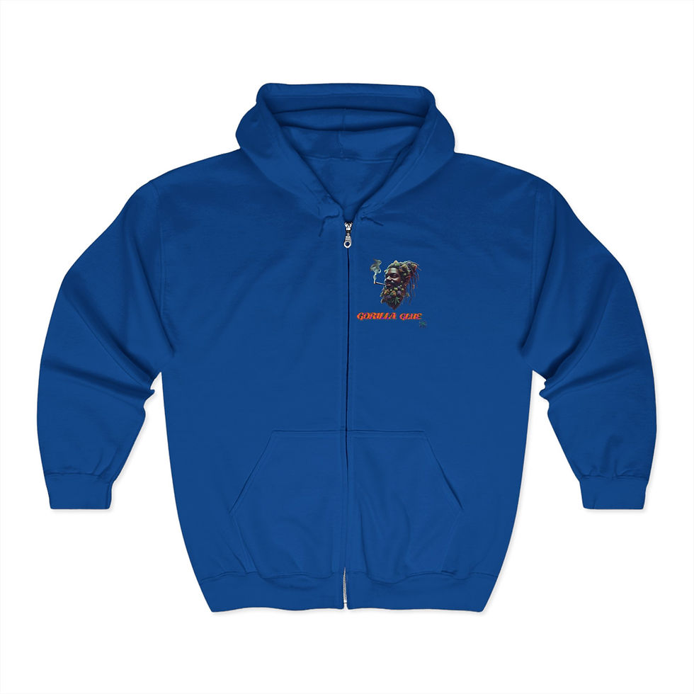 Thumbnail: 4.20 Apparel Strains Gorilla Glue Full Zip Hooded Sweatshirt