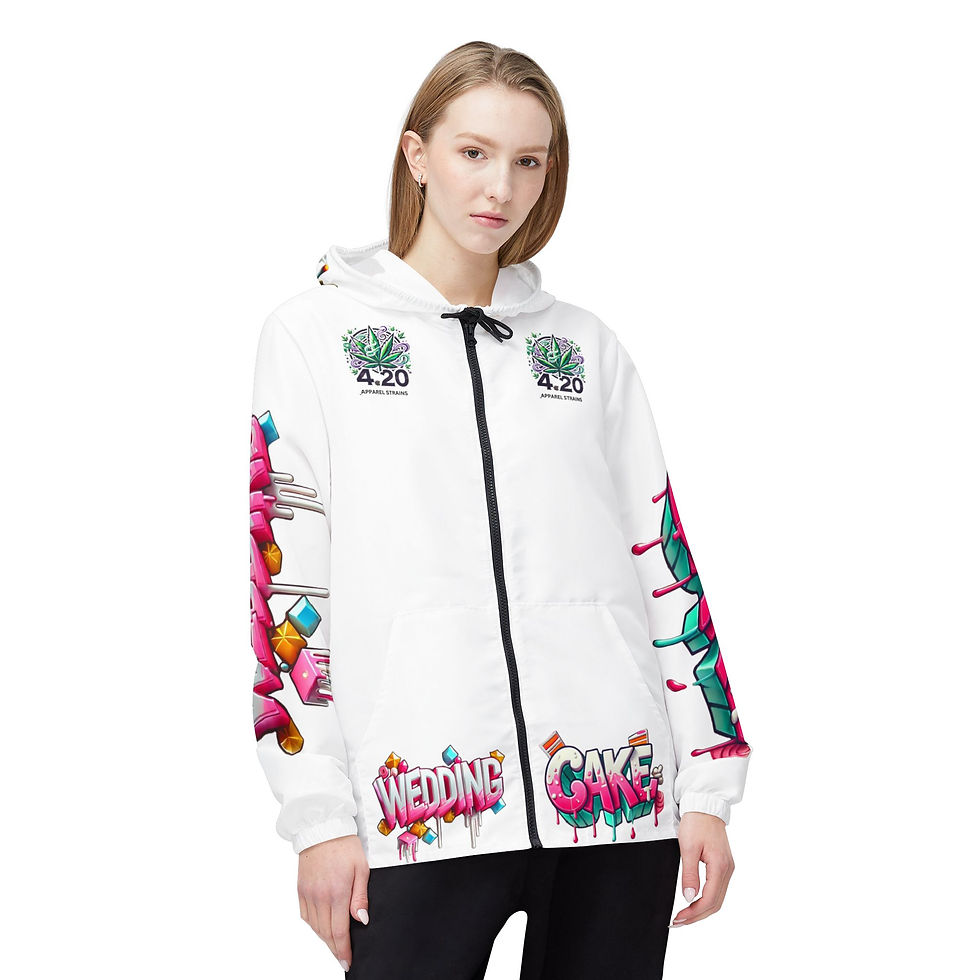 Thumbnail: 4.20 Apparel Strains Wedding Cake Windbreaker Jacket