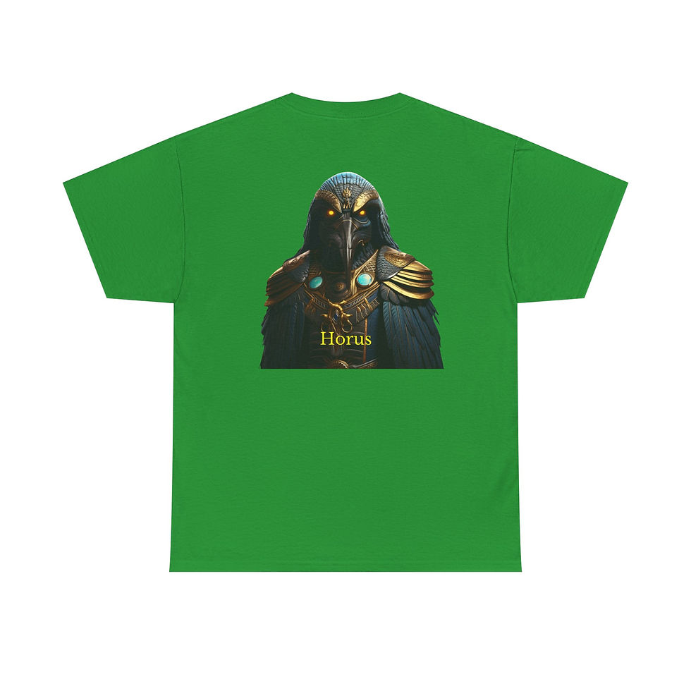 Thumbnail: Divine Threads Horus Design Unisex Heavy Cotton Tee