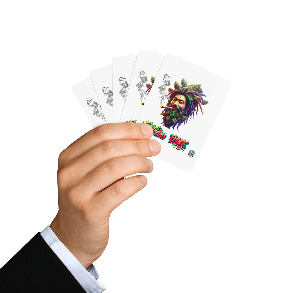 Thumbnail: 4.20 Apparel Strains Forbidden Fruit Themed Poker Playing Cards