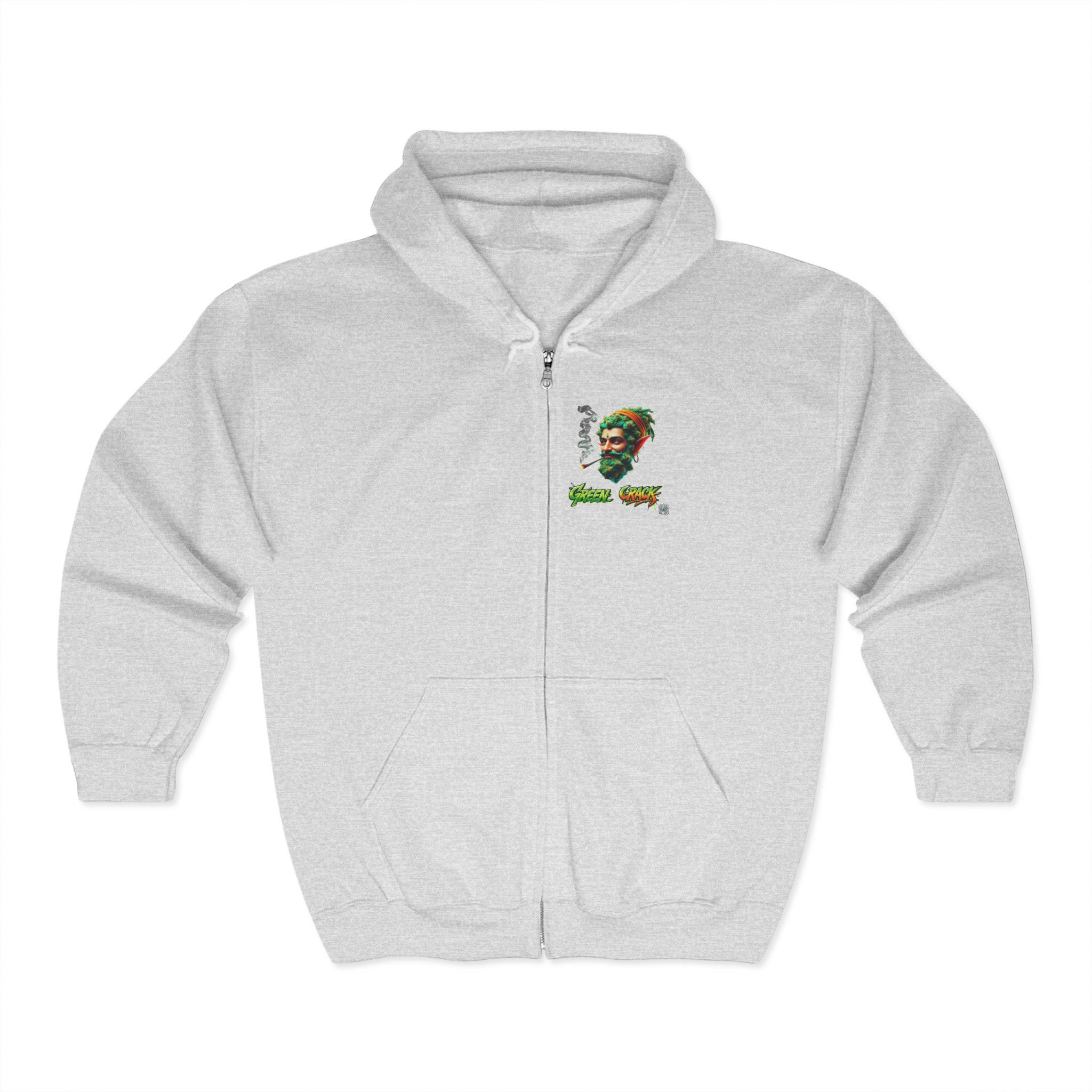 4.20 Apparel Strains Green Crack Full Zip Hooded Sweatshirt