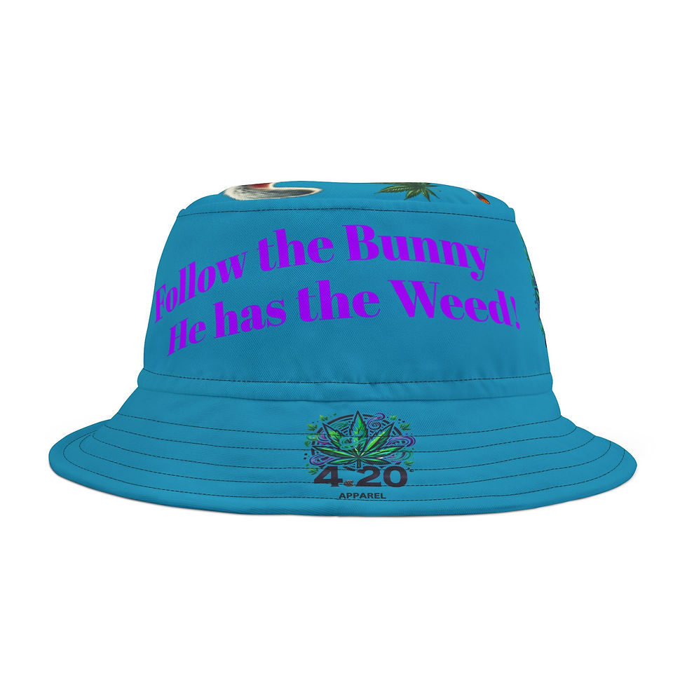 Thumbnail: 4.20 Apparel Weedster 2025 Aqua Bucket Hat