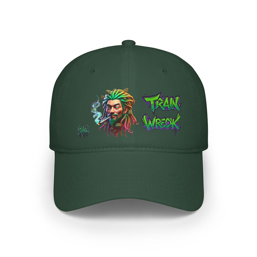 Thumbnail: 4.20 Apparel Strains Train Wreck Low Profile Baseball Cap