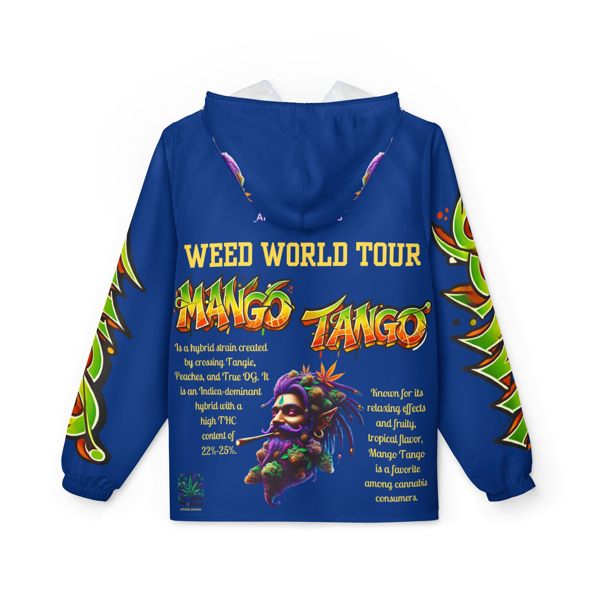 4.20 Apparel Strains Mango Tango Windbreaker Jacket
