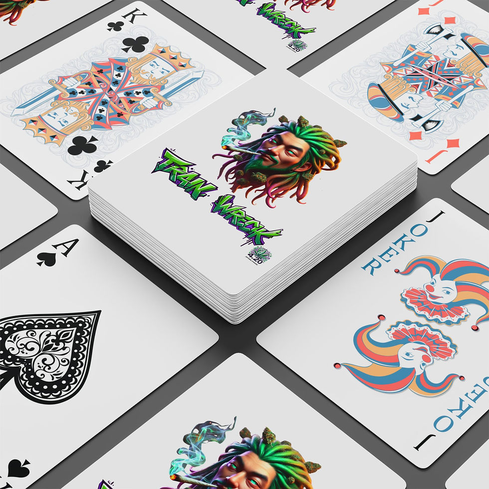 Thumbnail: Train Wreck Themed Poker Playing Cards