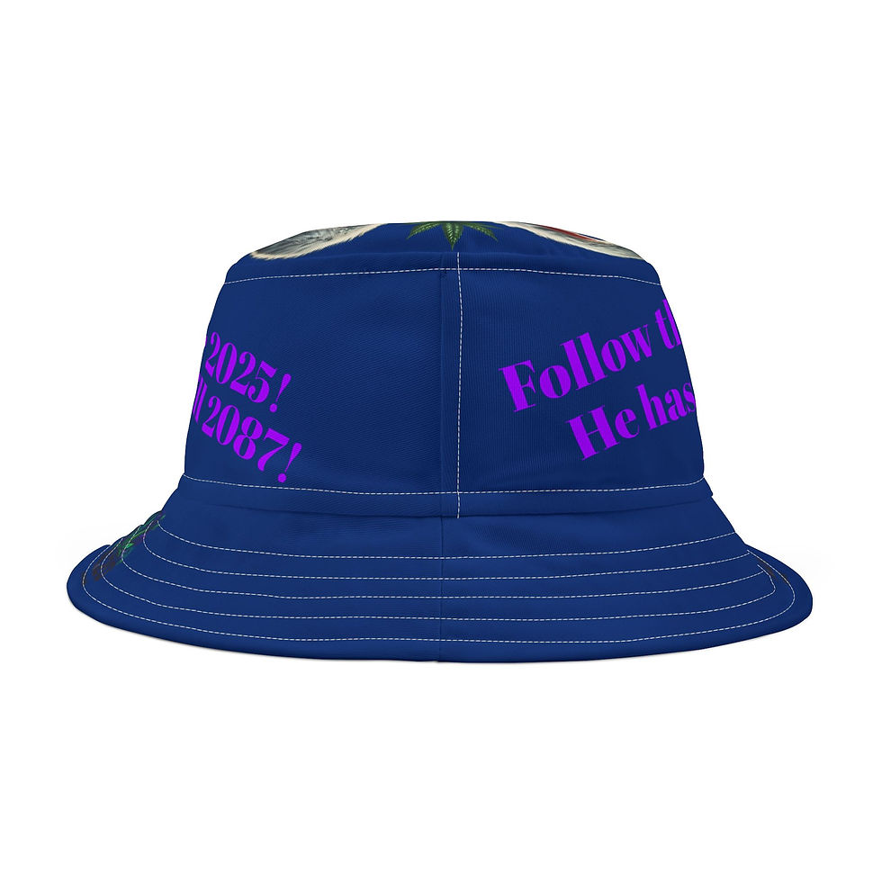 Thumbnail: 4.20 Apparel Weedster 2025 Royal Blue Bucket Hat