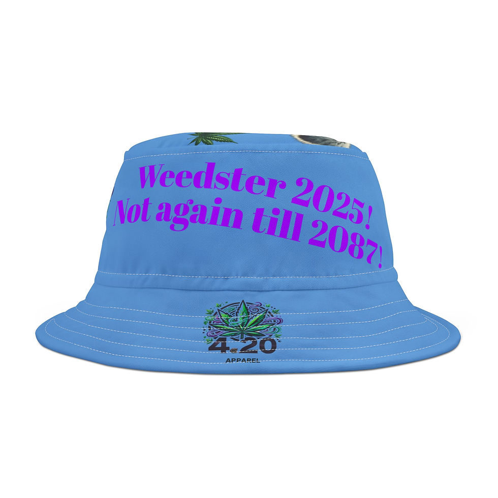 Thumbnail: 4.20 Apparel Weedster 2025 Sky Blue Bucket Hat