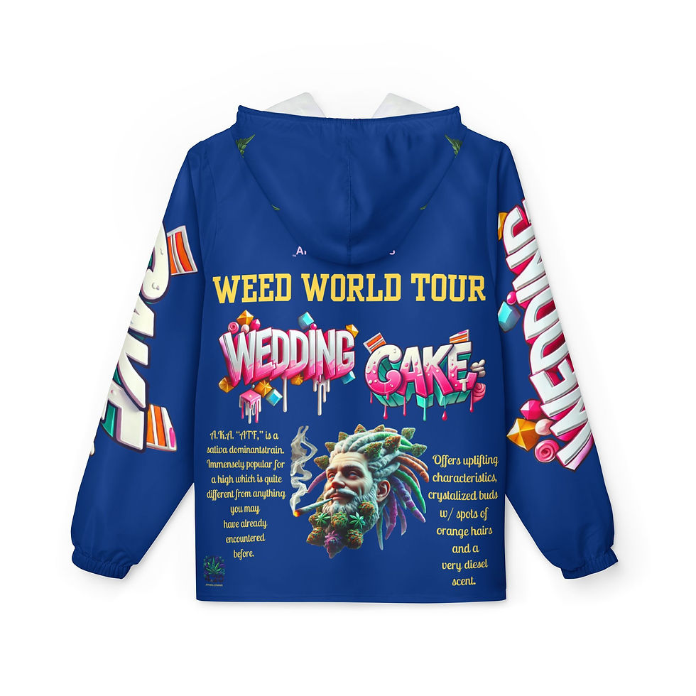 4.20 Apparel Strains Wedding Cake Windbreaker Jacket