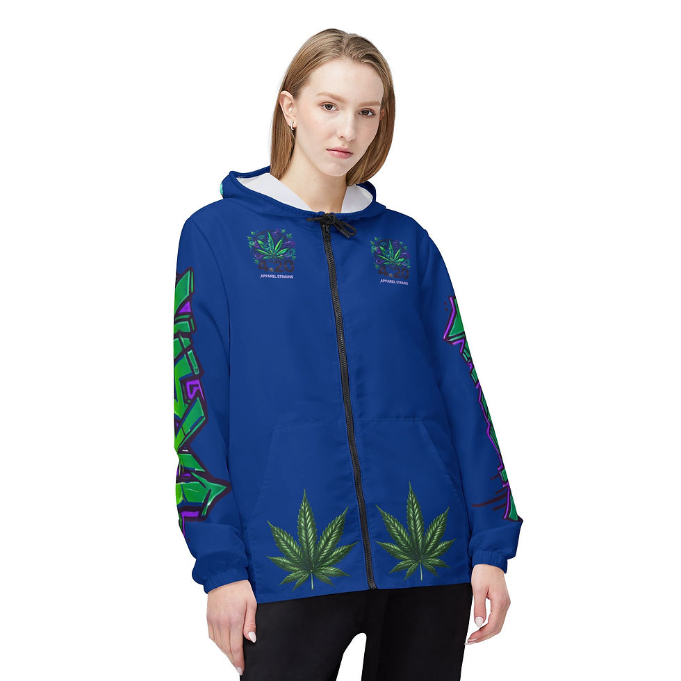 Thumbnail: 4.20 Apparel Strains Train Wreck Windbreaker Jacket