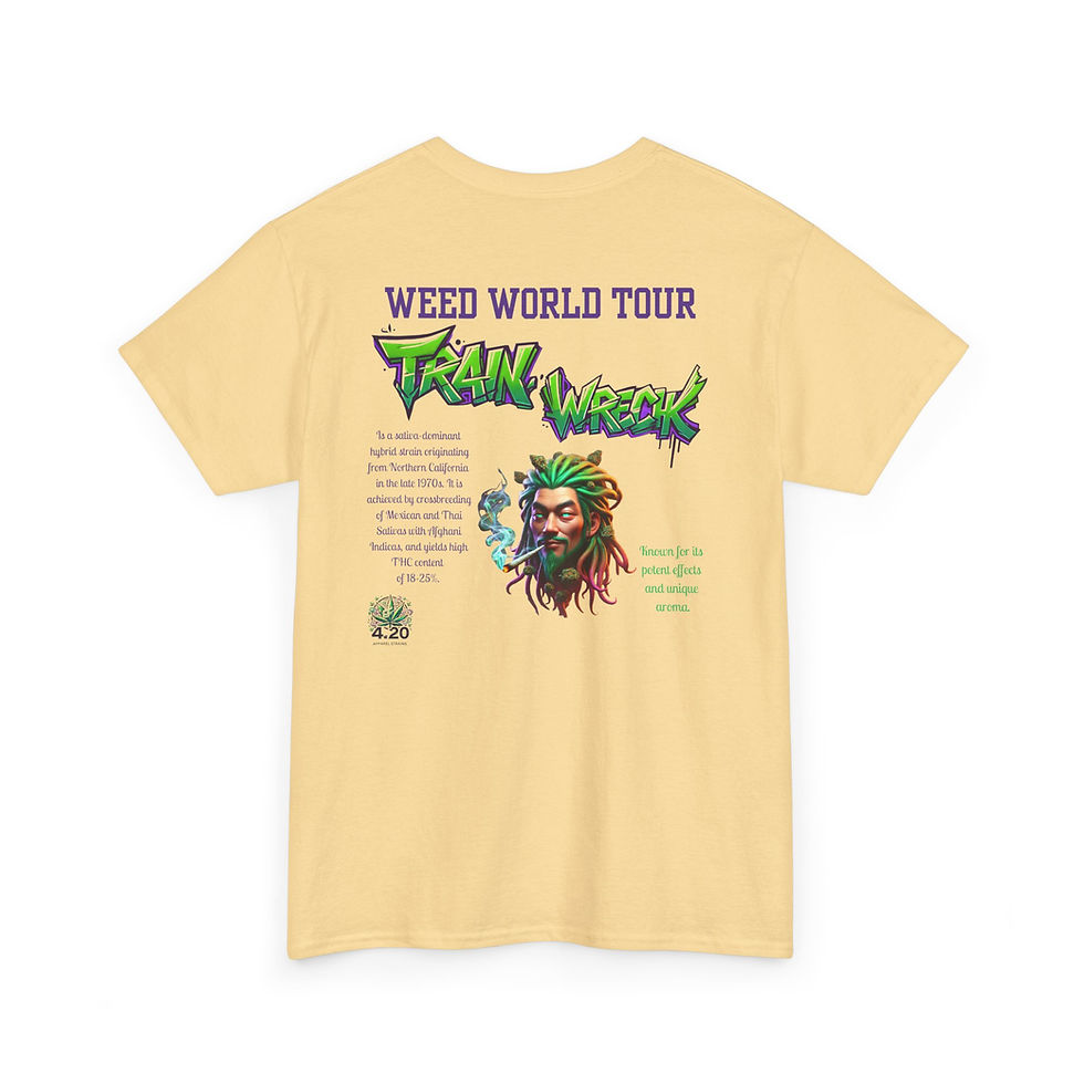 Thumbnail: 4.20 Apparel Strains Train Wreck Design - Graphic Tee