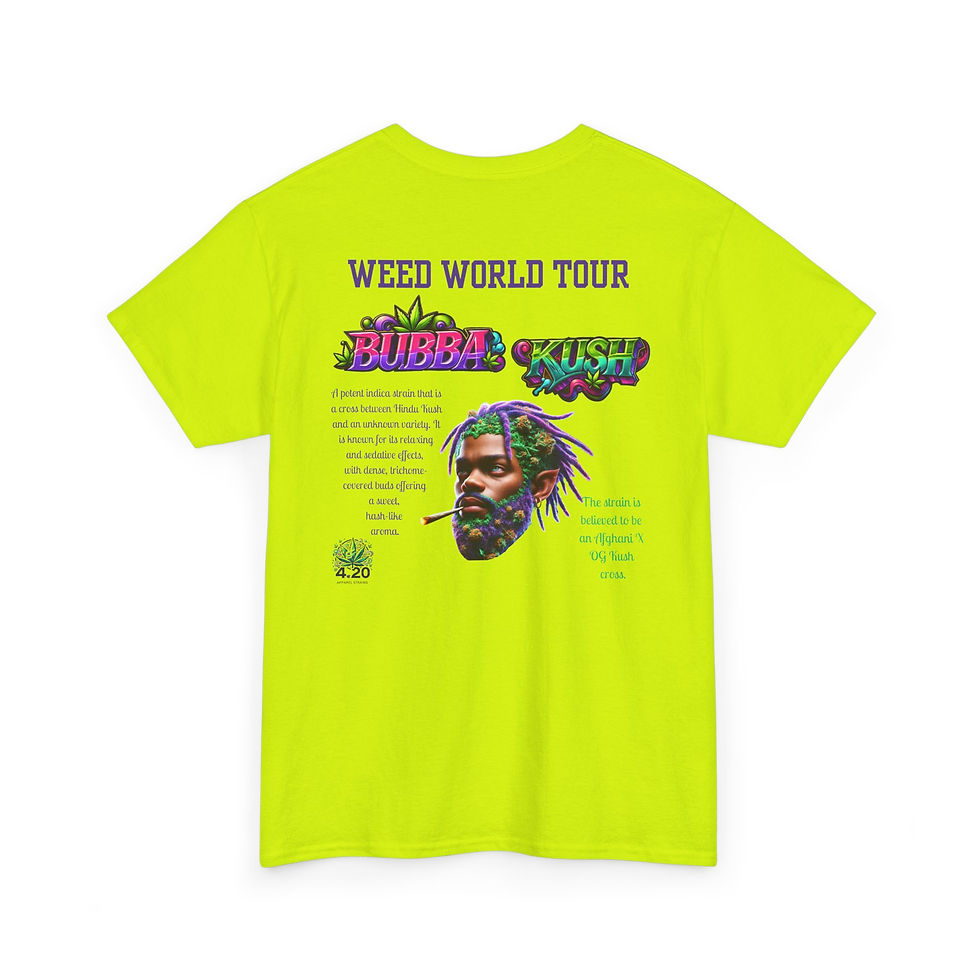 Thumbnail: 4.20 Apparel Strains Bubba Kush Design - Graphic Tee