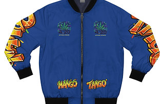 4.20 Apparel Strains Mango Tango Royal Blue Men's Bomber Jacket