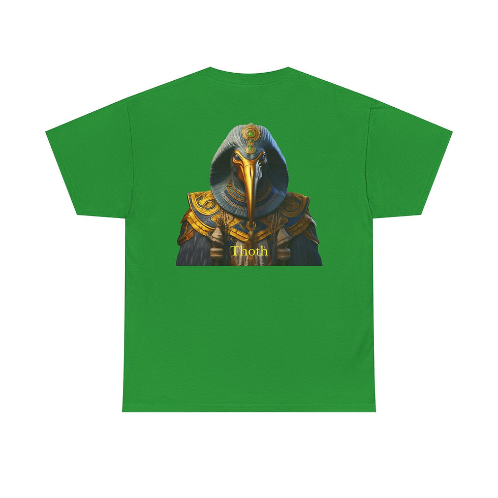 Thumbnail: Divine Threads Thoth Design Unisex Heavy Cotton Tee
