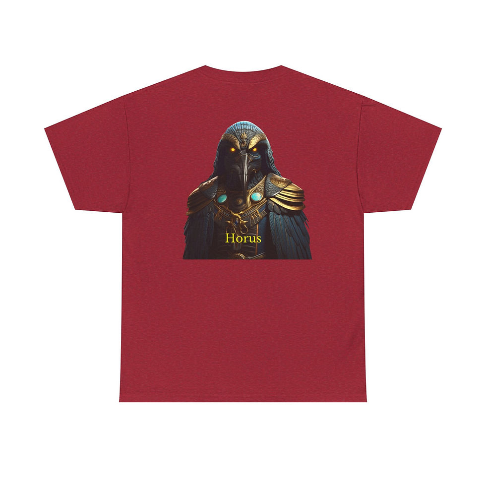 Thumbnail: Divine Threads Horus Design Unisex Heavy Cotton Tee