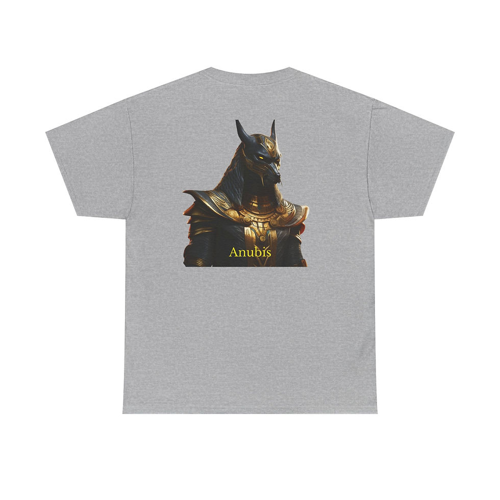 Thumbnail: Divine Threads Anubis Design Unisex Heavy Cotton Tee