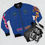 Thumbnail: 4.20 Apparel Strains God's Gift Royal Blue Men's Bomber Jacket
