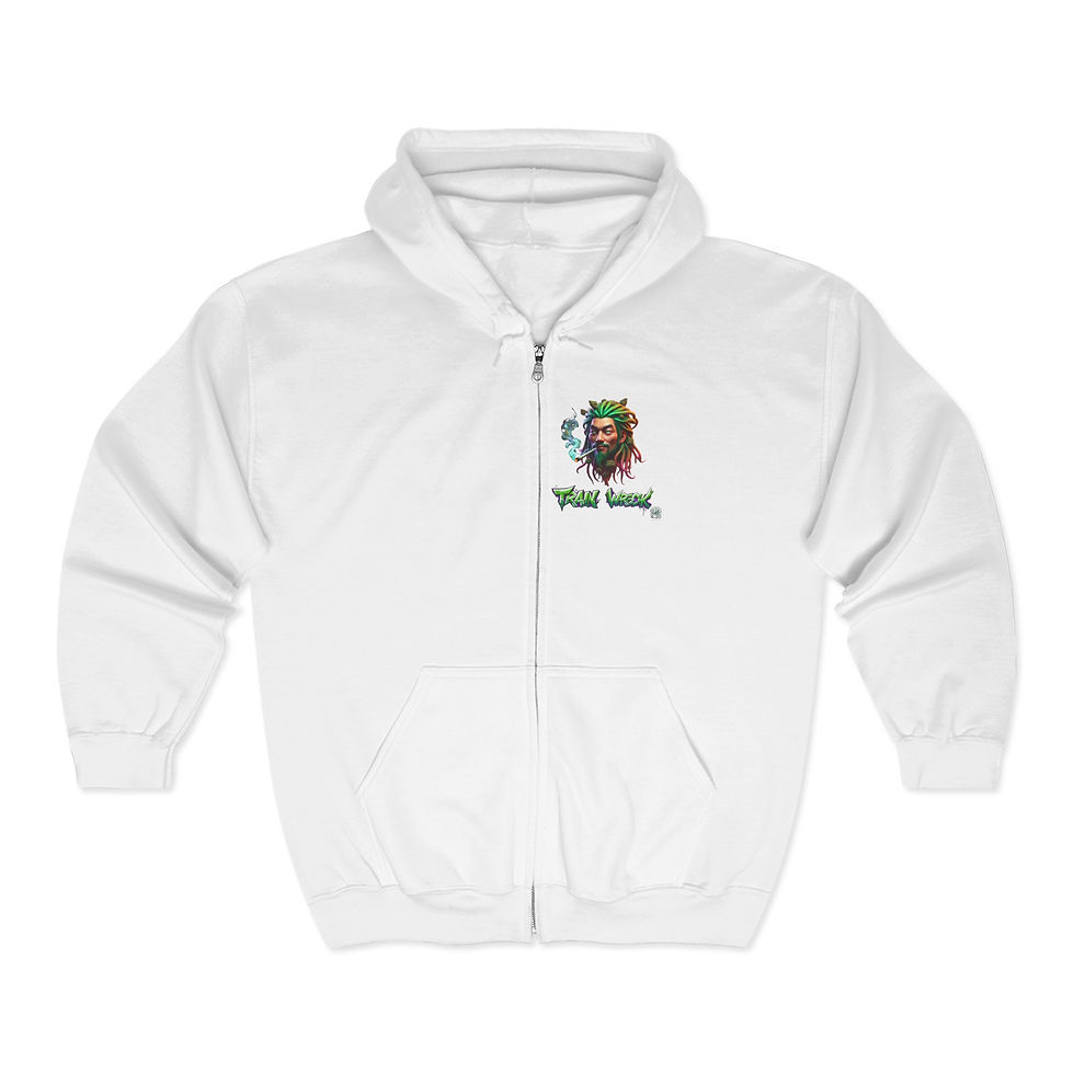 Thumbnail: 4.20 Apparel Strains Train Wreck Full Zip Hooded Sweatshirt