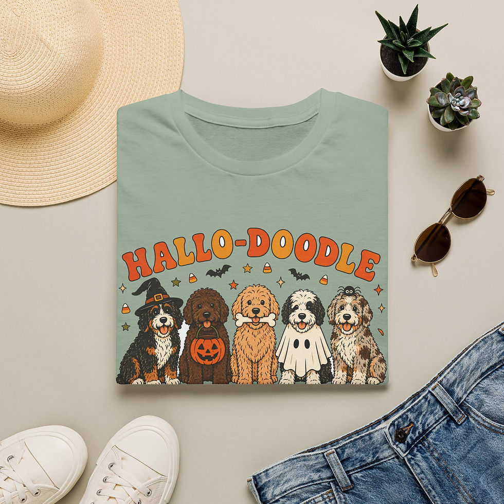 Thumbnail: Bernedoodle Goldendoodle Labradoodle Sheepadoodle Aussiedoodle Halloween shirt