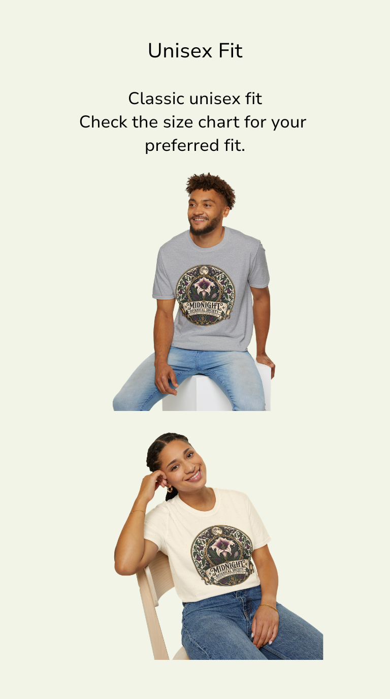 Thumbnail: Gothic Botanical T-Shirt: Midnight Botanical Society, Moon and Moth Art