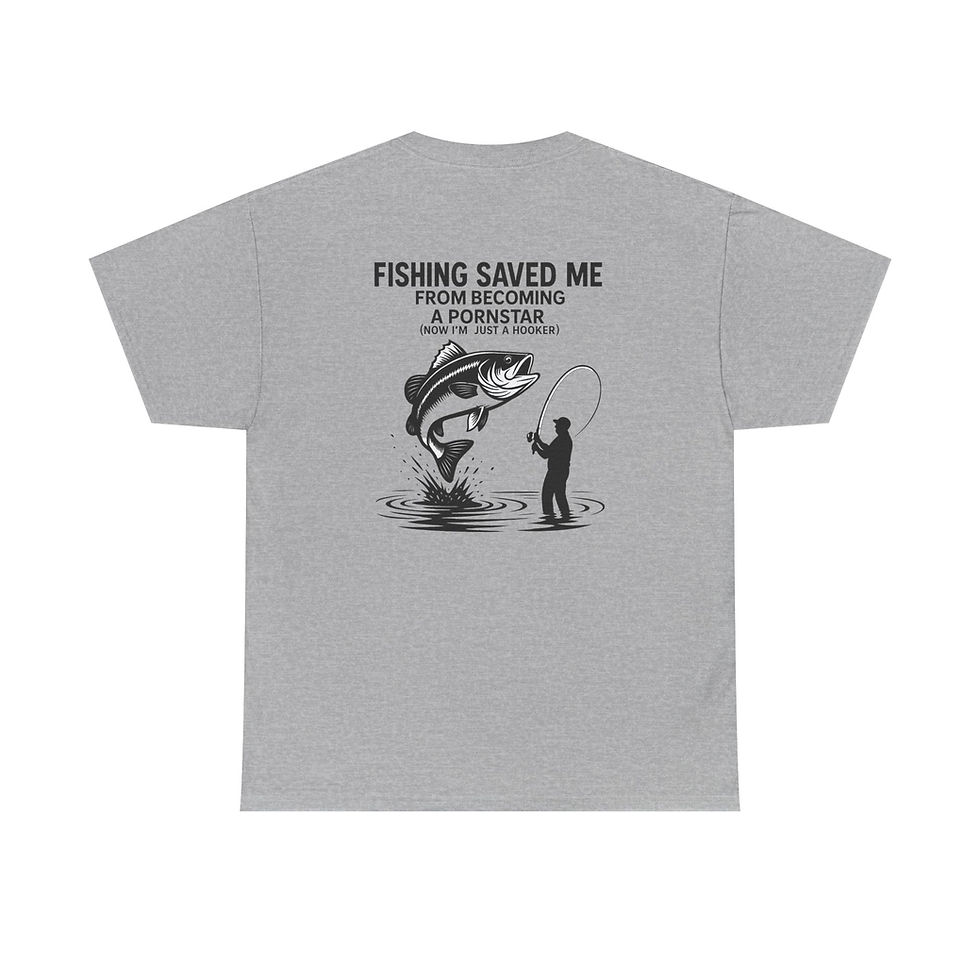 Thumbnail: Fishing Humor Tee, Unisex Cotton Shirt, Funny Fishing Gift, Angler Apparel