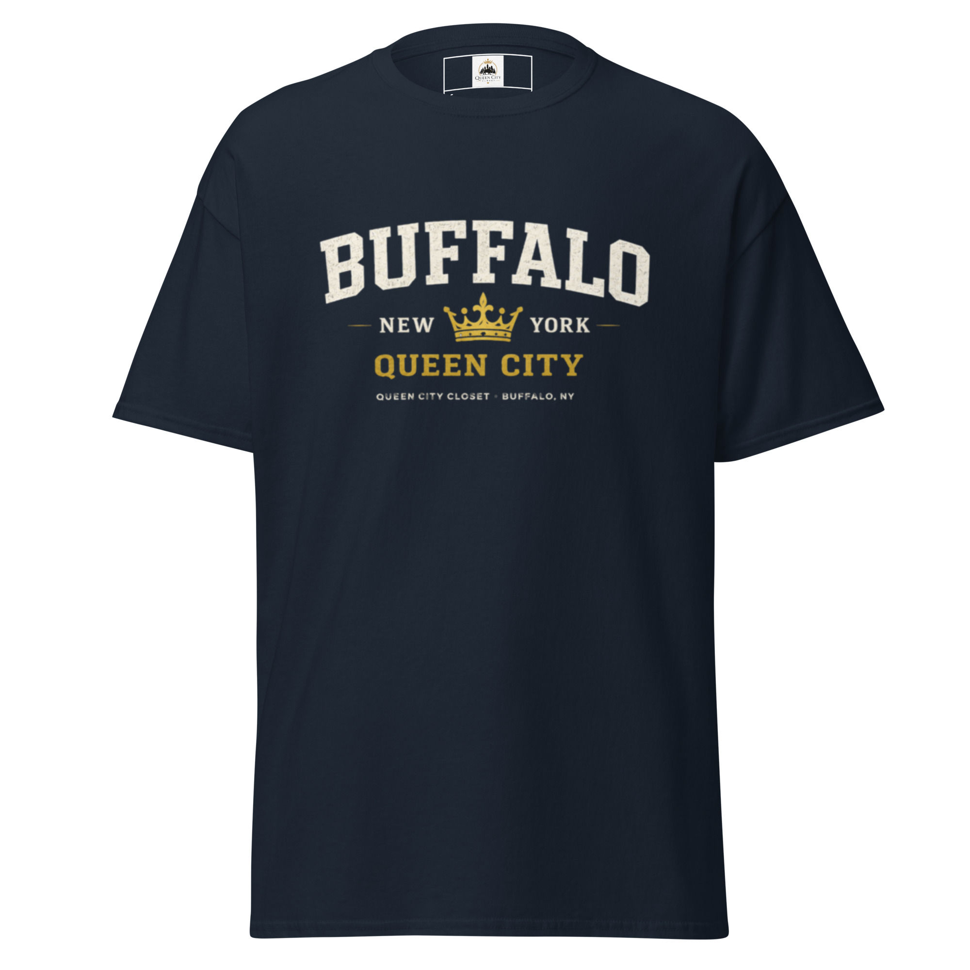 Buffalo Queen City Vintage Crown Graphic T-Shirt-Queen City Closet