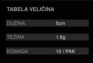ELPI lures - BLINK 5cm- tehnical data