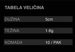 ELPI lures - BLINK 5cm- tehnical data