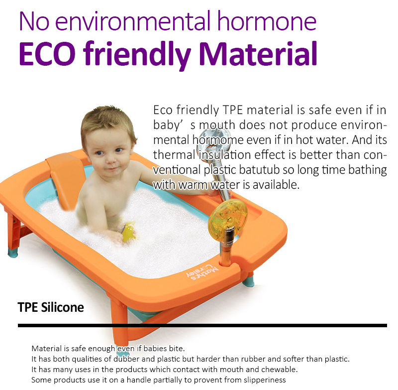 Thumbnail: Mathos Loreley Deluxe Foldable Baby Bath