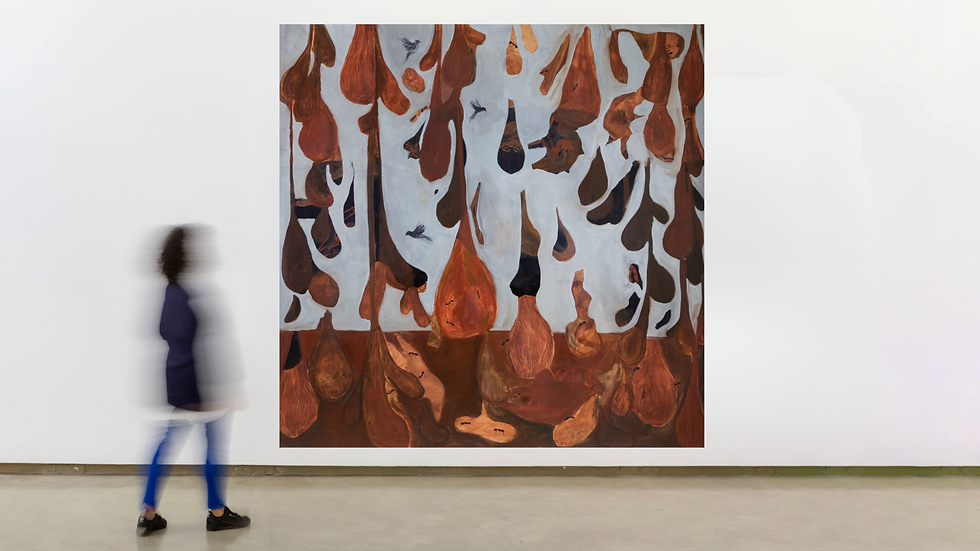 Pende com leveza a brutalidade que tece a sobrevivência, 2025.