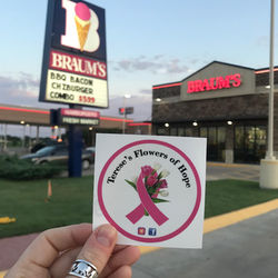 Oklahoma Braums Sign Sticker 048